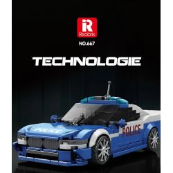 REOBRIX 667 XE CẢNH SÁT bộ đồ chơi xếp lắp ráp ghép mô hình Speed Champions Racing Cars Đua Xe Công Thức 313 khối