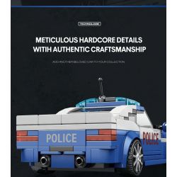 REOBRIX 667 XE CẢNH SÁT bộ đồ chơi xếp lắp ráp ghép mô hình Speed Champions Racing Cars Đua Xe Công Thức 313 khối