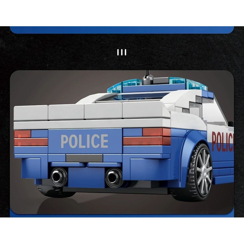 REOBRIX 667 XE CẢNH SÁT bộ đồ chơi xếp lắp ráp ghép mô hình Speed Champions Racing Cars Đua Xe Công Thức 313 khối