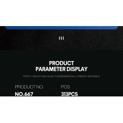 REOBRIX 667 XE CẢNH SÁT bộ đồ chơi xếp lắp ráp ghép mô hình Speed Champions Racing Cars Đua Xe Công Thức 313 khối