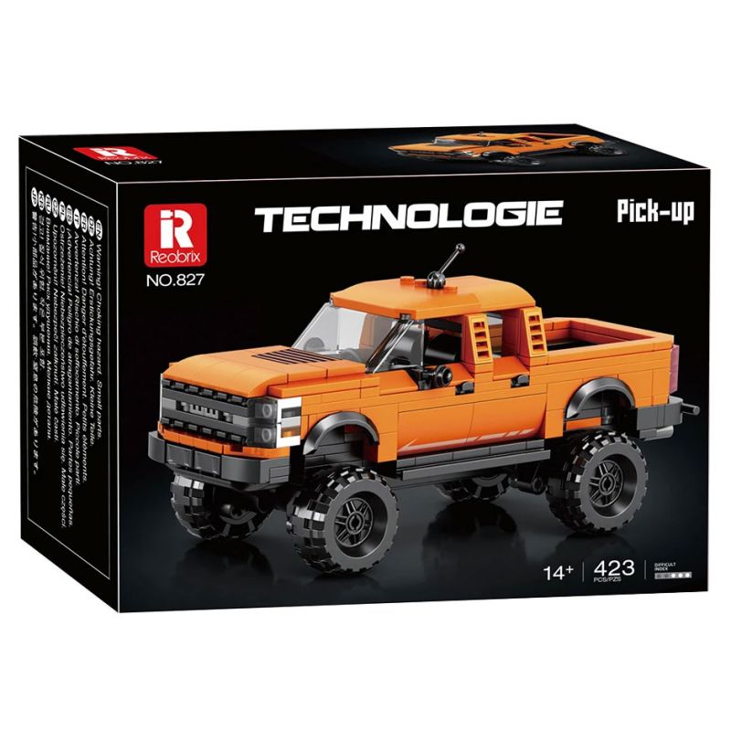 REOBRIX 827 FORD RAPTOR PICKUP bộ đồ chơi xếp lắp ráp ghép mô hình Speed Champions Racing Cars Đua Xe Công Thức 423 khối