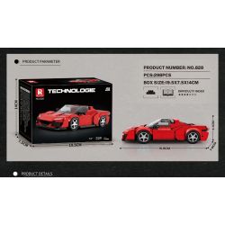 REOBRIX 828 SIÊU XE FERRARI J50 bộ đồ chơi xếp lắp ráp ghép mô hình Speed Champions Racing Cars Đua Xe Công Thức 298 khối