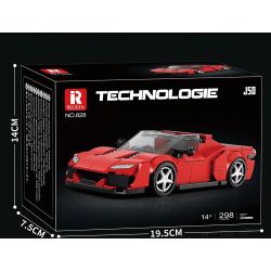 REOBRIX 828 SIÊU XE FERRARI J50 bộ đồ chơi xếp lắp ráp ghép mô hình Speed Champions Racing Cars Đua Xe Công Thức 298 khối