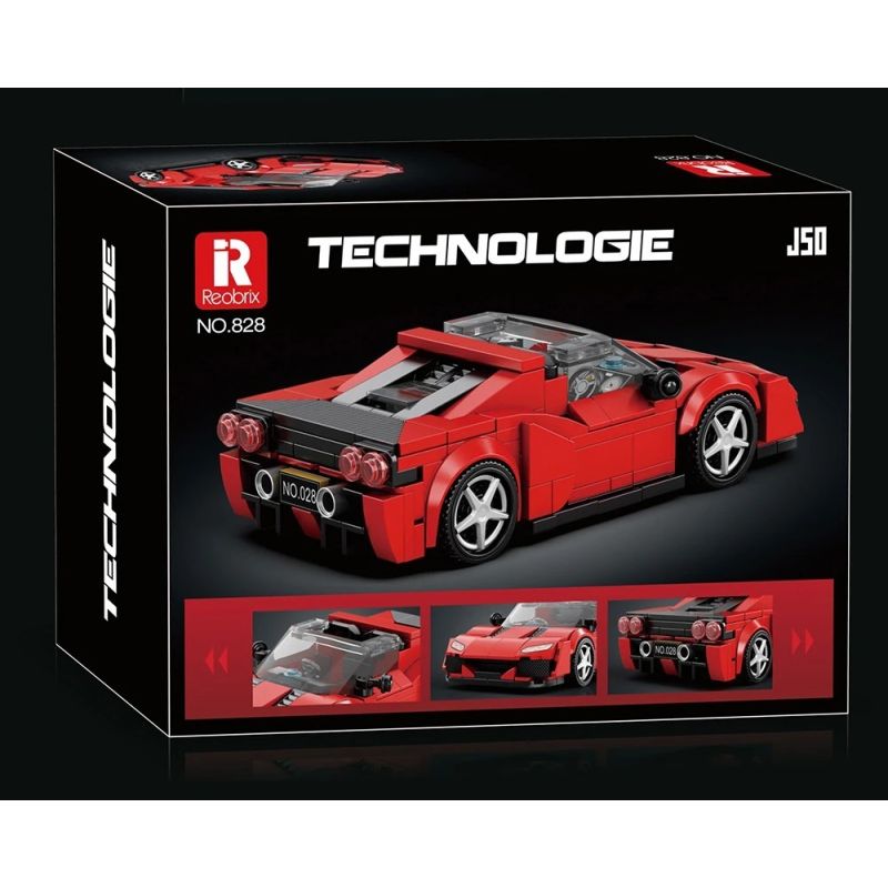 REOBRIX 828 SIÊU XE FERRARI J50 bộ đồ chơi xếp lắp ráp ghép mô hình Speed Champions Racing Cars Đua Xe Công Thức 298 khối
