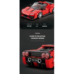 REOBRIX 828 SIÊU XE FERRARI J50 bộ đồ chơi xếp lắp ráp ghép mô hình Speed Champions Racing Cars Đua Xe Công Thức 298 khối