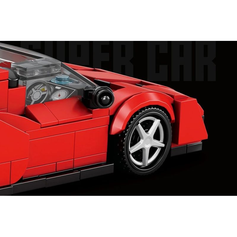 REOBRIX 828 SIÊU XE FERRARI J50 bộ đồ chơi xếp lắp ráp ghép mô hình Speed Champions Racing Cars Đua Xe Công Thức 298 khối