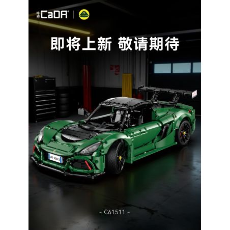 CADA DOUBLEE C61511 61511 LOTUS EXIGE CUP 430 SPORTS CAR 1 8 tỷ lệ 1:8 bộ đồ chơi xếp lắp ráp ghép mô hình Technic Kỹ Thuật Công Nghệ Cao Mô Hình Phương Tiện 3730 khối