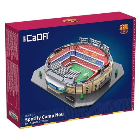 CADA DOUBLEE C66023 66023 SÂN VẬN ĐỘNG CAMP NOU bộ đồ chơi xếp lắp ráp ghép mô hình Creator SPOTIFY CAMP NOU Sáng Tạo 728 khối