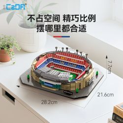 CADA DOUBLEE C66023 66023 SÂN VẬN ĐỘNG CAMP NOU bộ đồ chơi xếp lắp ráp ghép mô hình Creator SPOTIFY CAMP NOU Sáng Tạo 728 khối