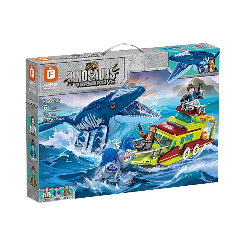 FORANGE FC3728 3728 KHỦNG LONG LỐI THOÁT BIỂN SÂU bộ đồ chơi xếp lắp ráp ghép mô hình DEEP SEA ESCAPE 327 khối