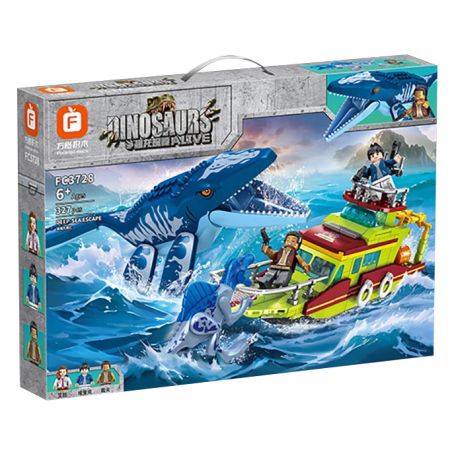 FORANGE FC3728 3728 KHỦNG LONG LỐI THOÁT BIỂN SÂU bộ đồ chơi xếp lắp ráp ghép mô hình DEEP SEA ESCAPE 327 khối