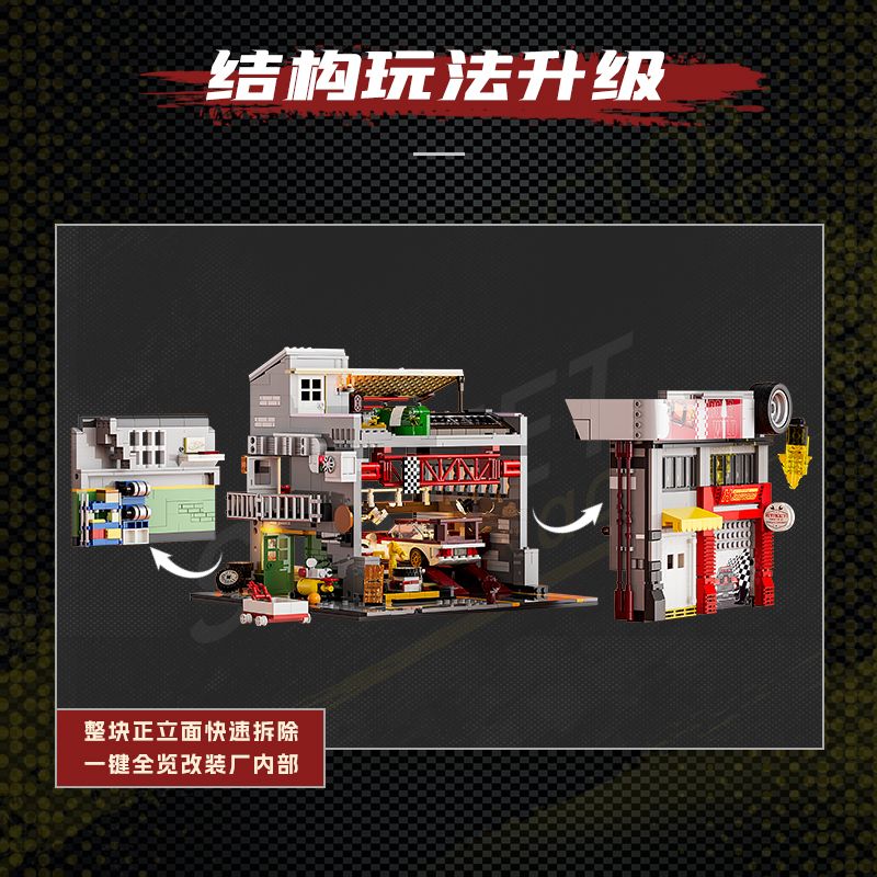 LUMIBRICKS L9088 9088 PHỐ MỸ NHÀ MÁY SỬA ĐỔI XE bộ đồ chơi xếp lắp ráp ghép mô hình Creator Sáng Tạo 1935 khối LUMIBRICKS L9088 9088 PHỐ MỸ NHÀ MÁY SỬA ĐỔI XE bộ đồ chơi xếp lắp ráp ghép mô hình Creator Sáng Tạo 1935 khối