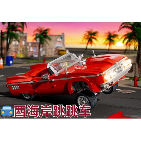 LUMIBRICKS L9093 9093 PHỐ MỸ BỜ TÂY NHẢY 1:17 tỷ lệ 1:17 bộ đồ chơi xếp lắp ráp ghép mô hình Creator Sáng Tạo 969 khối