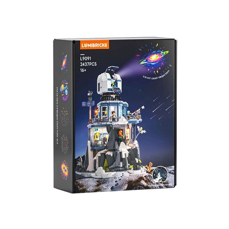 LUMIBRICKS L9091 9091 ĐÀI QUAN SÁT TRÊN VÁCH ĐÁ bộ đồ chơi xếp lắp ráp ghép mô hình City Thành Phố 2437 khối