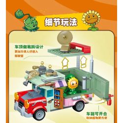 GUDI 60042 THỰC VẬT SO VỚI ZOMBIES TẤN CÔNG VÀO PAN NI bộ đồ chơi xếp lắp ráp ghép mô hình Movie & Game Phim Và Trò Chơi 295 khối