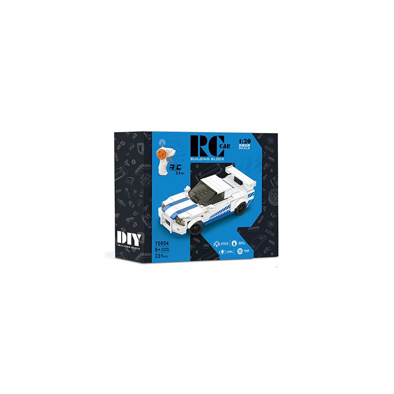 ACHKO 70054 NISSAN GTR bộ đồ chơi xếp lắp ráp ghép mô hình Racers Đua Tốc Độ 231 khối