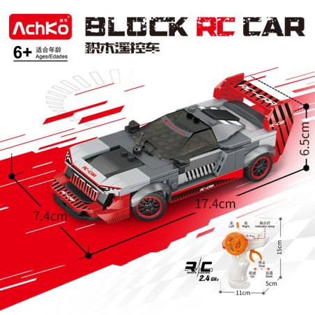 ACHKO 70057 AUDI S1 bộ đồ chơi xếp lắp ráp ghép mô hình Racers Đua Tốc Độ
