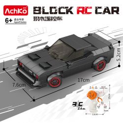 ACHKO 70059 DODGE CHALLENGER bộ đồ chơi xếp lắp ráp ghép mô hình Racers Đua Tốc Độ