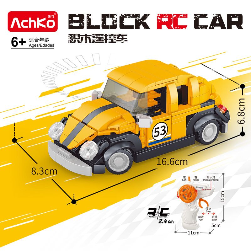 ACHKO 70061 BỌ CÁNH CỨNG bộ đồ chơi xếp lắp ráp ghép mô hình Racers Đua Tốc Độ