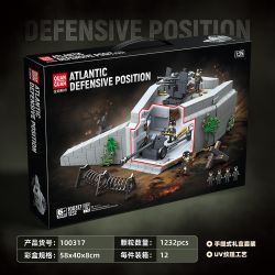 QuanGuan 100317 Quan Guan 100317 PHÁO ĐÀI ĐẠI TÂY DƯƠNG 1:35 tỷ lệ 1:35 bộ đồ chơi xếp lắp ráp ghép mô hình Military Army Quân Sự Bộ Đội 1232 khối