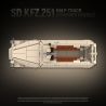 QuanGuan 100319 Quan Guan 100319 SD.KFZ.251 MỘT NỬA XE BỌC THÉP bộ đồ chơi xếp lắp ráp ghép mô hình Military Army SD.KFZ.251 HALF-TRACK ARMORED VEHICLE Quân Sự Bộ Đội 714 khối
