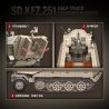 QuanGuan 100319 Quan Guan 100319 SD.KFZ.251 MỘT NỬA XE BỌC THÉP bộ đồ chơi xếp lắp ráp ghép mô hình Military Army SD.KFZ.251 HALF-TRACK ARMORED VEHICLE Quân Sự Bộ Đội 714 khối