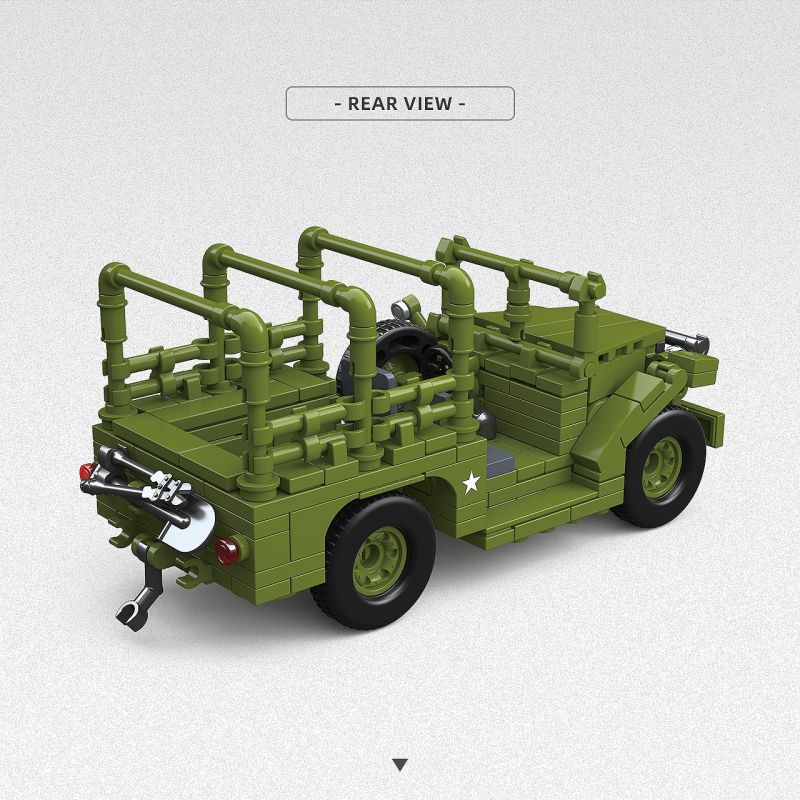 THIRDPARTY 300013 M3 37MM SÚNG CHỐNG TĂNG/WC52 1:35 tỷ lệ 1:35 bộ đồ chơi xếp lắp ráp ghép mô hình Military Army M3 37MM AT GUN DOGE BEEP WC52 Quân Sự Bộ Đội 313 khối