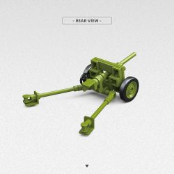 THIRDPARTY 300013 M3 37MM SÚNG CHỐNG TĂNG/WC52 1:35 tỷ lệ 1:35 bộ đồ chơi xếp lắp ráp ghép mô hình Military Army M3 37MM AT GUN DOGE BEEP WC52 Quân Sự Bộ Đội 313 khối