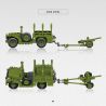 THIRDPARTY 300013 M3 37MM SÚNG CHỐNG TĂNG/WC52 1:35 tỷ lệ 1:35 bộ đồ chơi xếp lắp ráp ghép mô hình Military Army M3 37MM AT GUN DOGE BEEP WC52 Quân Sự Bộ Đội 313 khối