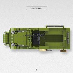 THIRDPARTY 300014 XE ĐIỀU TRA M3A1 1:35 tỷ lệ 1:35 bộ đồ chơi xếp lắp ráp ghép mô hình Military Army M3A1 SCOUT CAR Quân Sự Bộ Đội 300 khối