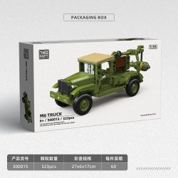 THIRDPARTY 300015 XE TẢI M6 1:35 tỷ lệ 1:35 bộ đồ chơi xếp lắp ráp ghép mô hình Military Army M6 TRUCK Quân Sự Bộ Đội 323 khối