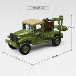 THIRDPARTY 300015 XE TẢI M6 1:35 tỷ lệ 1:35 bộ đồ chơi xếp lắp ráp ghép mô hình Military Army M6 TRUCK Quân Sự Bộ Đội 323 khối