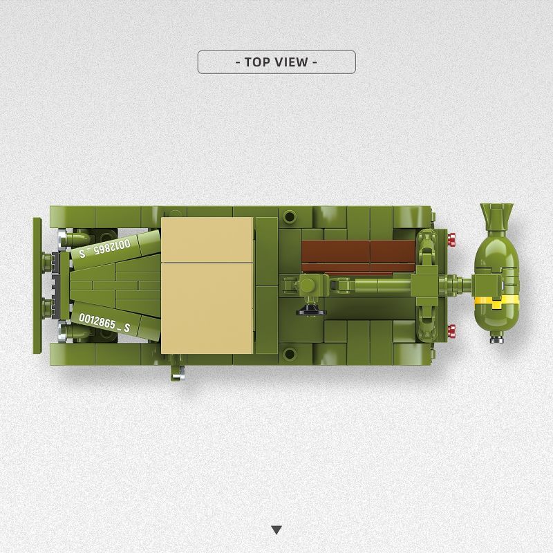 THIRDPARTY 300015 XE TẢI M6 1:35 tỷ lệ 1:35 bộ đồ chơi xếp lắp ráp ghép mô hình Military Army M6 TRUCK Quân Sự Bộ Đội 323 khối