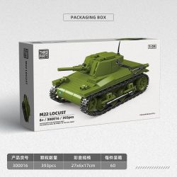 THIRDPARTY 300016 M22 LOCUST 1:35 bộ đồ chơi xếp lắp ráp ghép mô hình Military Army Quân Sự Bộ Đội 393 khối