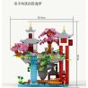 MOYU BLOCK MY92060 92060 PHONG CÁCH QUỐC GIA NGUỒN HOA ĐÀO bộ đồ chơi xếp lắp ráp ghép mô hình 1596 khối