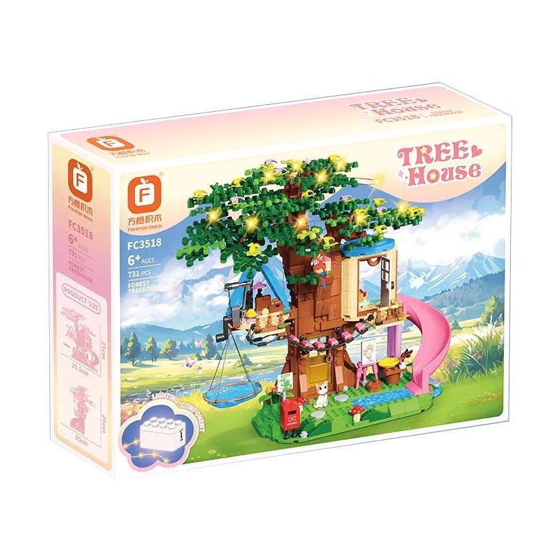Forange FC3518 Tree House Xếp hình lắp ráp ghép mô hình Ngôi nhà trên cây