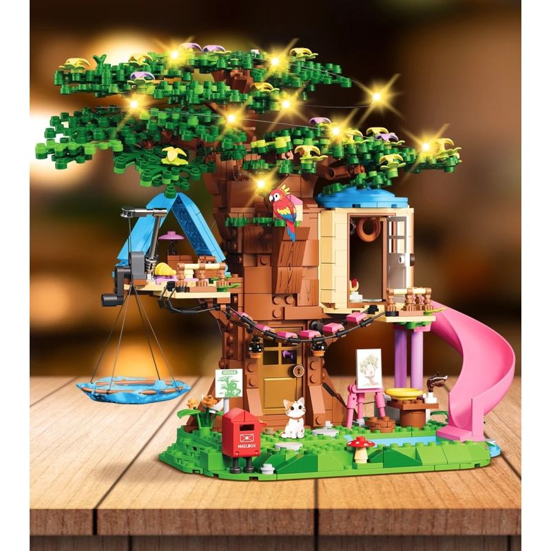 FORANGE FC3518 3518 NGÔI NHÀ TRÊN CÂY bộ đồ chơi xếp lắp ráp ghép mô hình Creator TREE HOUSE Sáng Tạo 731 khối FORANGE FC3518 3518 NGÔI NHÀ TRÊN CÂY bộ đồ chơi xếp lắp ráp ghép mô hình Creator TREE HOUSE Sáng Tạo 731 khối