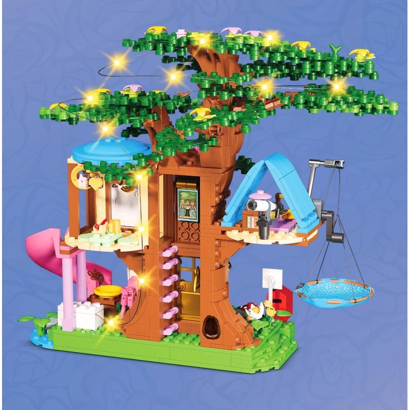 FORANGE FC3518 3518 NGÔI NHÀ TRÊN CÂY bộ đồ chơi xếp lắp ráp ghép mô hình Creator TREE HOUSE Sáng Tạo 731 khối FORANGE FC3518 3518 NGÔI NHÀ TRÊN CÂY bộ đồ chơi xếp lắp ráp ghép mô hình Creator TREE HOUSE Sáng Tạo 731 khối