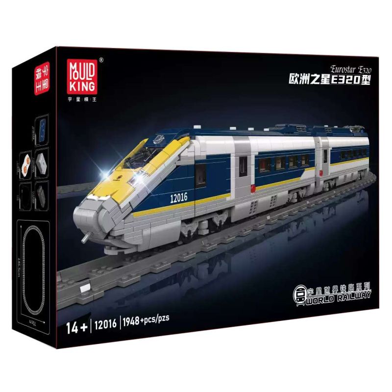 MouldKing 12016 Eurostar Xếp hình lắp ráp ghép mô hình Eurostar E320 MouldKing 12016 Eurostar Xếp hình lắp ráp ghép mô hình Eurostar E320