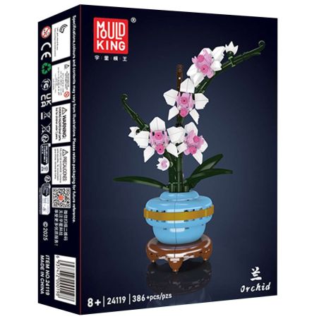 MouldKing 24119 Mould King 24119 HOA LAN bộ đồ chơi xếp lắp ráp ghép mô hình Creator ORCHID Sáng Tạo 386 khối