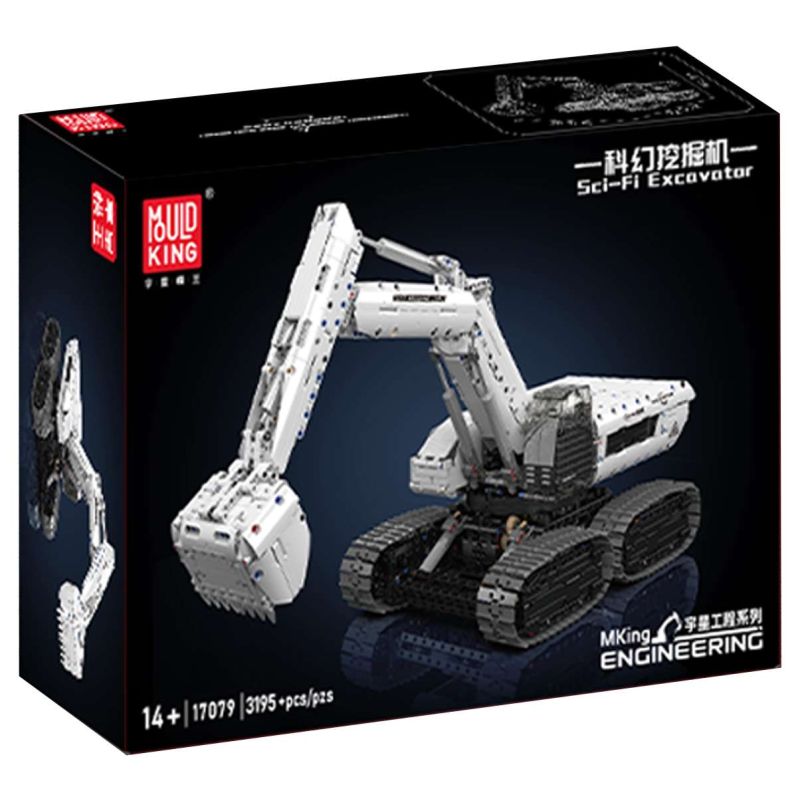 MouldKing 17079 Sci-Fi Excavator Xếp hình lắp ráp ghép mô hình Khoa học viễn tưởng