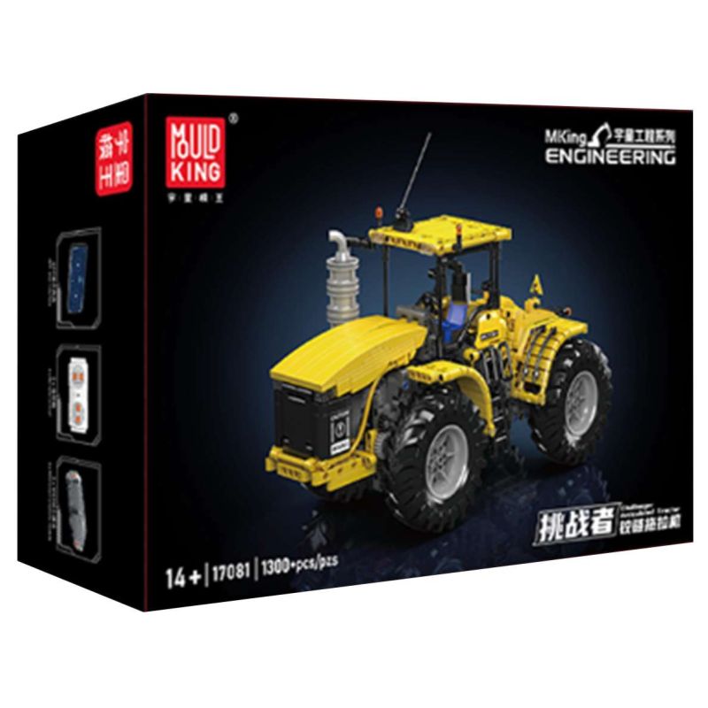 MouldKing 17081 Challenger Articuated Tractor Xếp hình lắp ráp ghép mô hình Máy kéo bản lề Challenger