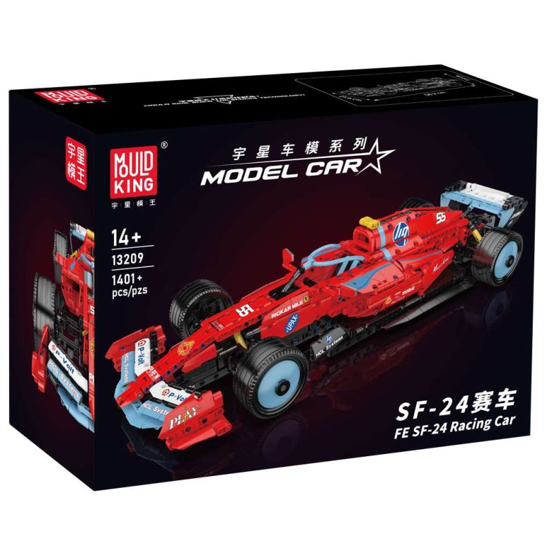 MouldKing 13209 Ferrari SF-24 F1 Racing Car Xếp hình lắp ráp ghép mô hình Cuộc đua Ferrari SF-24