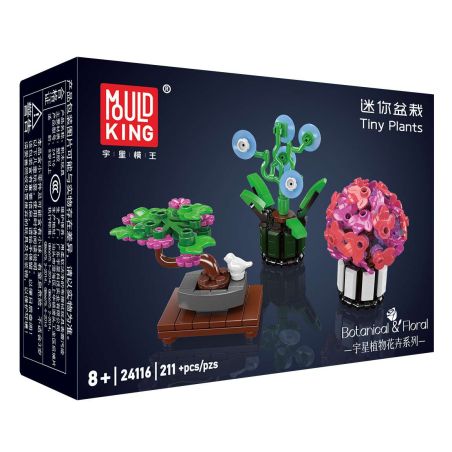 MouldKing 24116 Mould King 24116 CÂY CHẬU NHỎ bộ đồ chơi xếp lắp ráp ghép mô hình Creator TINY PLANTS Sáng Tạo 211 khối