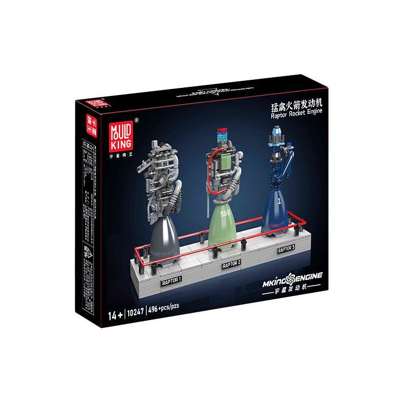 MouldKing 10247 Raptor Rocket Engine Xếp hình lắp ráp ghép mô hình Động cơ tên lửa Raptor MouldKing 10247 Raptor Rocket Engine Xếp hình lắp ráp ghép mô hình Động cơ tên lửa Raptor