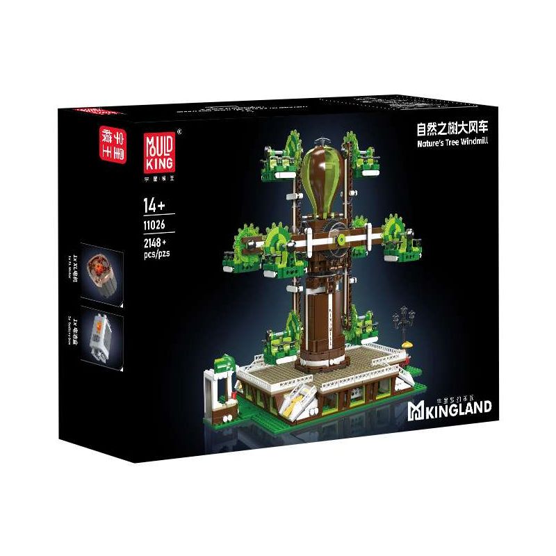 MouldKing 11026 Nature's Tree Windmill Xếp hình lắp ráp ghép mô hình Cây tự nhiên MouldKing 11026 Nature's Tree Windmill Xếp hình lắp ráp ghép mô hình Cây tự nhiên