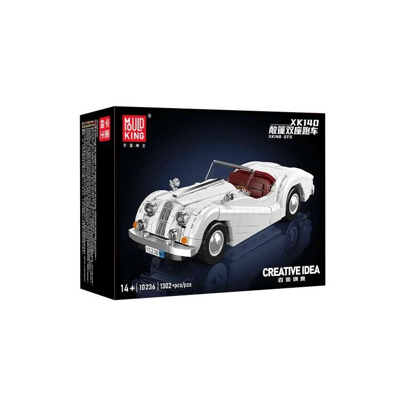 MouldKing 10236 Mould King 10236 XE THỂ THAO HAI CHỖ NGỒI CỦA JAGUAR XK140 bộ đồ chơi xếp lắp ráp ghép mô hình Creator Sáng Tạo 1302 khối
