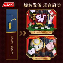 JAKI AK065 TIDE IDEA SÁNG TẠO NHÀ HÁT KHÔNG TRỌNG LƯỢNG CỦA RABBIT bộ đồ chơi xếp lắp ráp ghép mô hình MR RABBIT