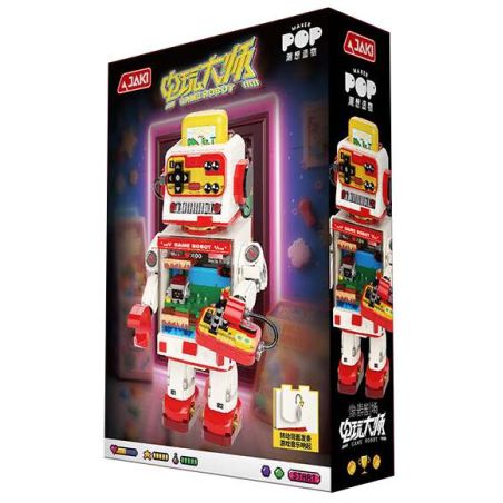 JAKI AK066 CHAOXIANG SÁNG TẠO NHÀ HÁT PIXEL TRÒ CHƠI VIDEO bộ đồ chơi xếp lắp ráp ghép mô hình GAME ROBOT