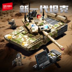 SEMBO 203240 ĐẤT NƯỚC HÙNG MẠNH THẾ HỆ MỚI CỦA XE TĂNG CHIẾN ĐẤU CHÍNH bộ đồ chơi xếp lắp ráp ghép mô hình Military Army Quân Sự Bộ Đội 678 khối